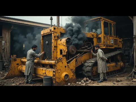 Bulldozer engine breaks down due to overheating | Full restoration video