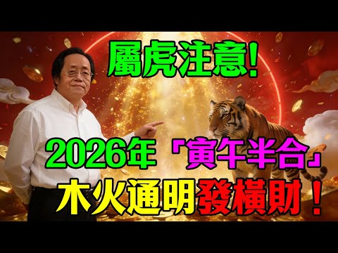 倪海廈預言：屬虎的注意！2026 天降橫財擋不住！這把「大火」能燒出千萬富翁，也能把你「燒成灰」！接財必須這樣做！