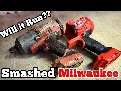 Repairing a crushed Milwaukee 3/4inch impact wrench nut gun. But can it be saved??