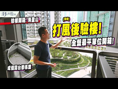 🥵海盈山: $955萬兩房開箱🥵打風(韋帕)後驗樓❗全盤最平單位，仍難敵黃竹坑站劈價潮❓｜胡‧說樓市