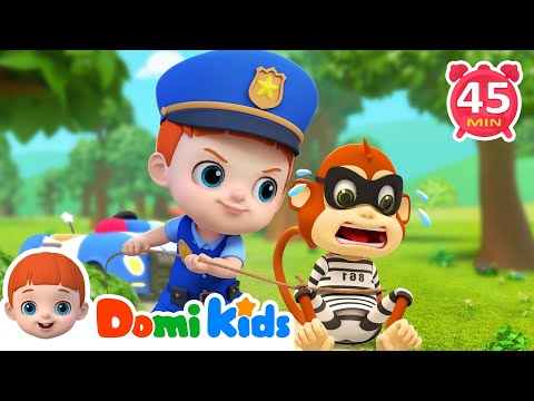 員警抓小偷🚓👮‍♂️ + 更多兒歌🎵｜人氣兒歌🔥｜連續播放📀｜TOP兒歌🎶｜寶貝多米