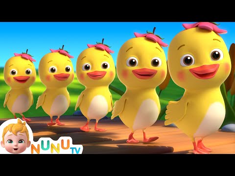 Five Little Ducks + More Animal Songs & Nursery Rhymes | NuNu Tv