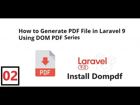 (02) Install Dompdf in Laravel | How to Generate PDF in Laravel with DOMPDF