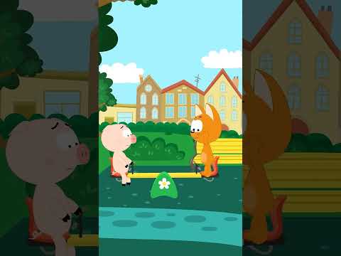 Who Will Feed a Piggy #kotekitty #cartoon Kote Kitty