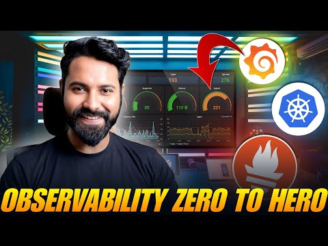 Easiest Prometheus & Grafana Tutorial For DevOps on Kubernetes | Observability in Hindi