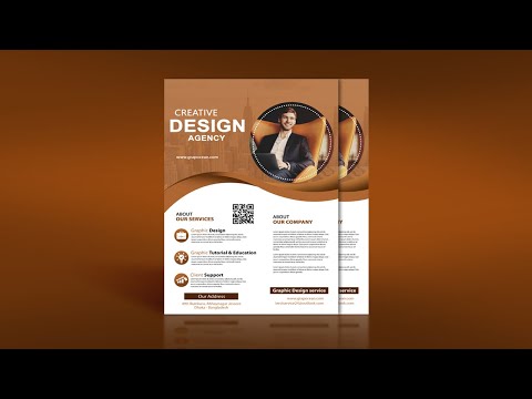 Professional A4 Business Flyer Design - Adobe Photoshop Tutorial