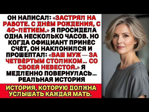 Он написал: «Застрял на работе». А официант прошептал: «Он с невестой за 4-м столом…» Я обернулась.