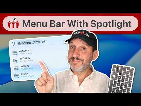Using Spotlight To Access the Menu Bar