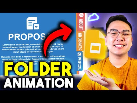 How to Create a SLIDING FOLDER Animation in Google Slides *TUTORIAL*