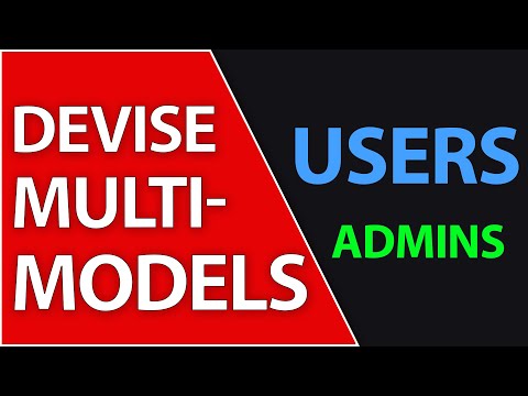 Devise Admin and Users with Different Models | Ruby on Rails 7 Tutorial