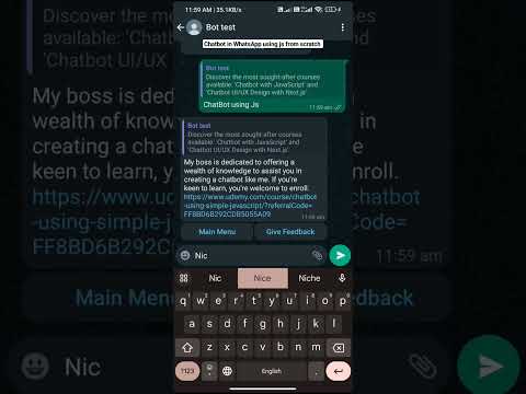 WhatsApp chatbot in javascript #chatbotdesign #whatsapp  #whatsappstatus  #designtrends