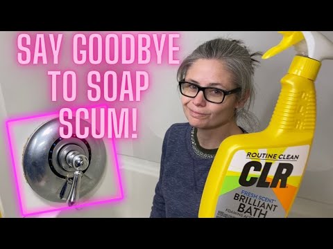 Soap Scum & Hard Water vs CLR Brilliant Bath! How well does it clean!?? - VIEWER REQUEST