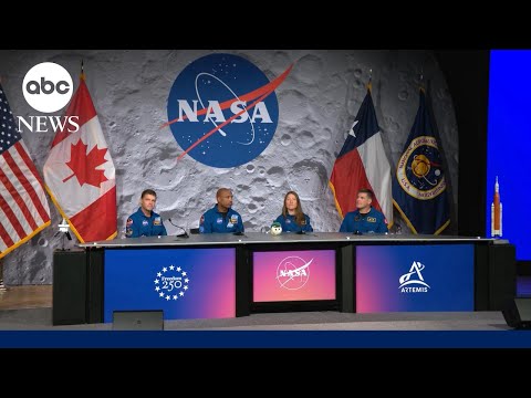 Artemis II crew takes questions from reporters postflight