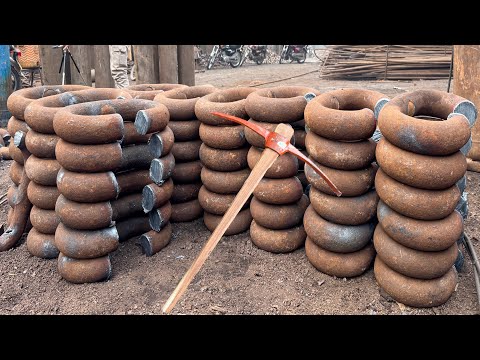This Anchor Chain Was Useless… Until We Made It Into a Pickaxe!|Incredible Metal Recycling Process|