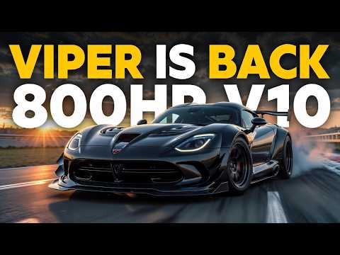 2026 Dodge Viper Returns! 800HP V10 American Supercar Is Back – Details, Sound, Design & Performance