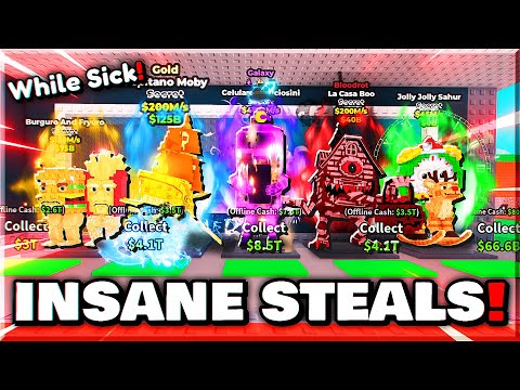 I PVP'D For INSANE PROFIT While BEING SICK In Roblox Steal a Brainrot..
