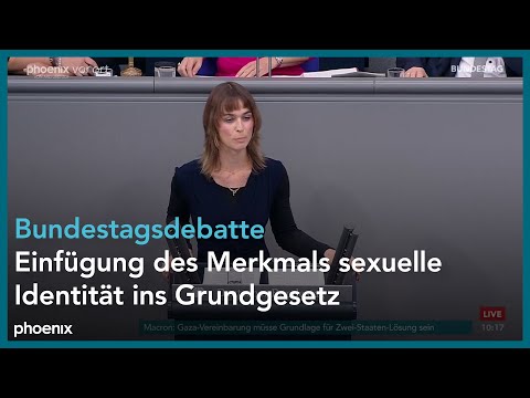 Bundestagsdebatte zum Artikel 3 GG - Einfügung des Merkmals sexuelle Identität am 09.10.25