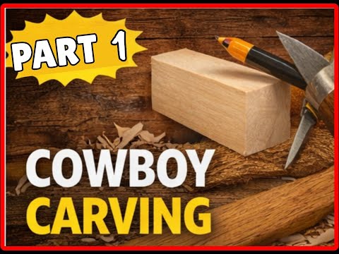 Carving a Cowboy - Roughing Out the Block