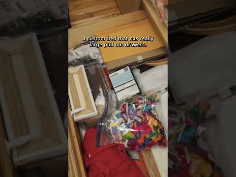 Tour Family of 4's 550 sqft Apt. with Custom Furniture Designs #smallspaceliving #apartmenttour