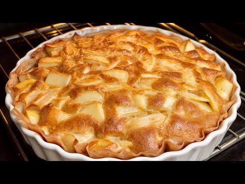 Apple pie recipe from a five-star restaurant in 10 minutes!  The most delicious apple pie!  Top 2