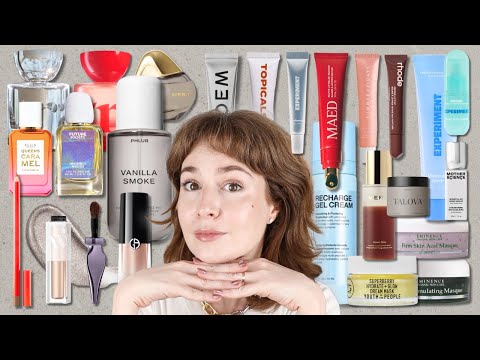 reviewing SO many beauty products in one long video