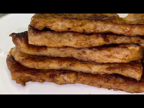 Just beaten the chickpeas with a wooden stick, it’s as tasty as pork steaks！#seitan