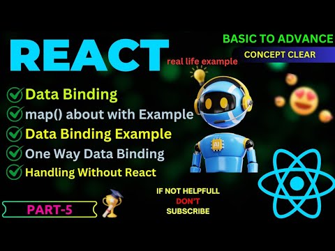 React.js Data Binding Explained in depth | Master map() & Handling Without React