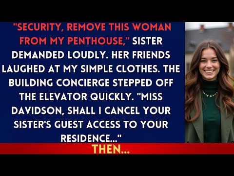 At The Penthouse Party, Sister Said "You're Too Poor To Live Here"—Until The Concierge Called Me...