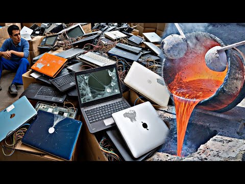 Gold Recovery from Scrapped MacBook's | Full Extraction, Smelting & Refining Process Explained
