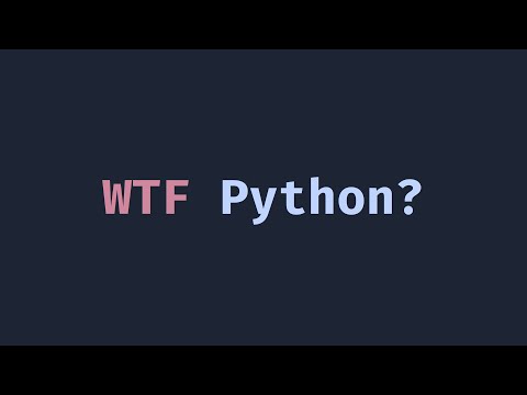You don't know Python