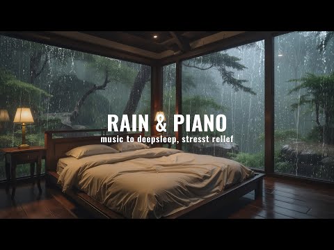 Rainy Day Sleep Therapy | Relaxing Music with Soft Window Rain Sounds for Mind & Body ⛈️