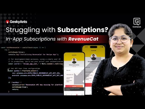 How to Simplify In-App Subscriptions in React Native with RevenueCat | Riya Dhingra | GeekSpeak