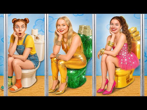 오징어 게임 감옥에서 탈출하는 방법?! 감옥에서의 거지 vs 부자 vs 떼부자!