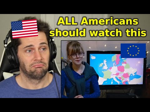 American Reacts to "Explaining Europe to Americans"