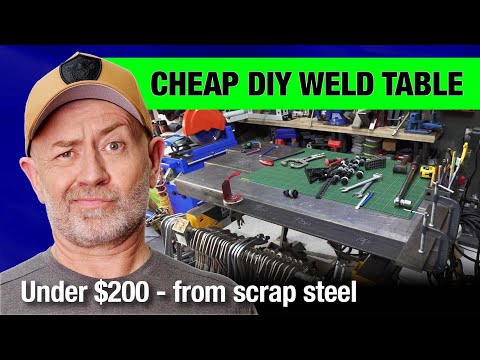 Cheap DIY welding table from scrap steel (under $200) | Auto Expert John Cadogan