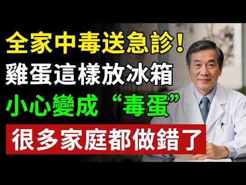 全家中毒送急診!雞蛋這樣放冰箱,小心變成“毒蛋”,很多家庭都做錯了!揭秘養生真相健康知識老年健康#健康知识 #健康飲食 #養老生活 #老年健康 #樂齡健康