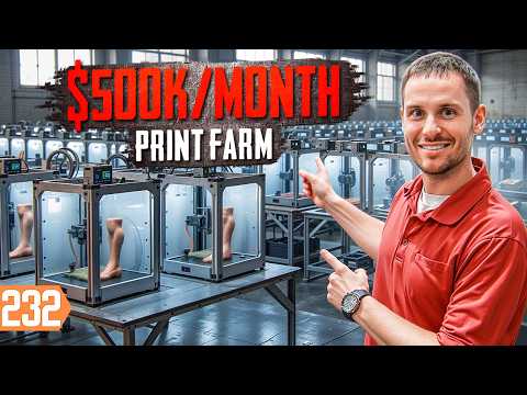 One of America’s Largest 3D Print Farms Started in a Closet!