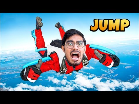 हवाई जहाज़ से कूदना पड़ा भारी   Jumping From an Aeroplane