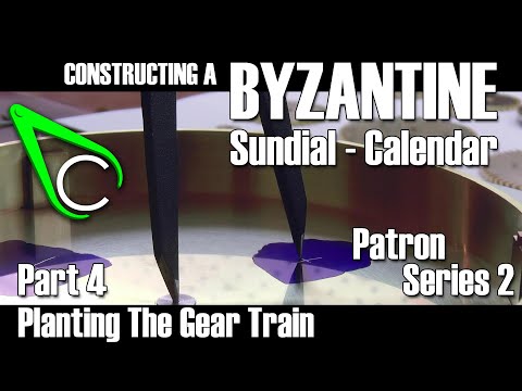 Constructing A Byzantine Sundial-Calendar - Part 4 (Depthing & Planting The Gear Train)