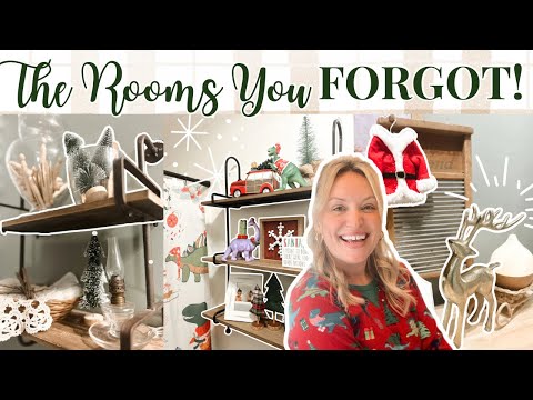 Unexpected Christmas Decor: Styling the Bathroom + Laundry Room!