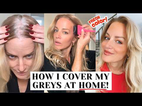 How I Dye my Hair at Home (and cover grays)!