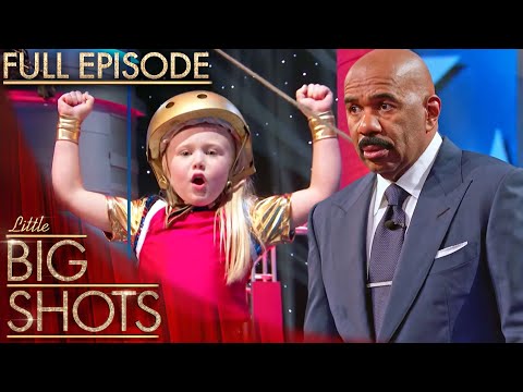 6-Year-Old Ninja Warrior Lyla Takes on the Warp Wall! | Season 3 Episode 8 | Little Big Shots US