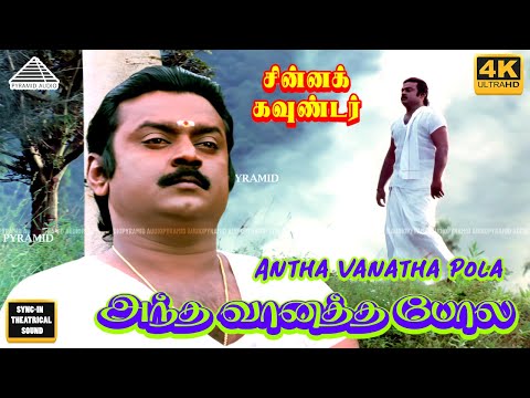 Antha Vanatha Pola 4K Video Song | Sad Version | Chinna Gounder Tamil Movie| Vijayakanth| Ilayaraja