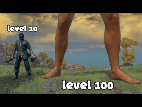 Elden Ring but every time I level up my character gets 10% bigger