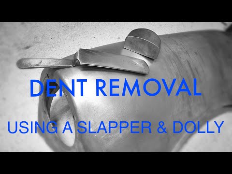 Dent repair using a slapper