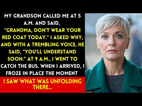 “DON’T WEAR YOUR RED COAT TODAY,” MY GRANDSON SAID. HOURS LATER, I SAW WHY — AND MY STOMACH DROPPED.