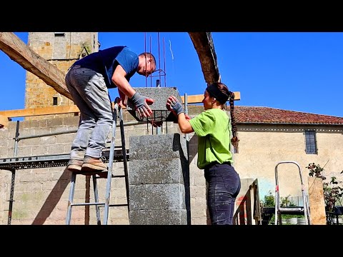 Concrete pillars and Roof structure #78