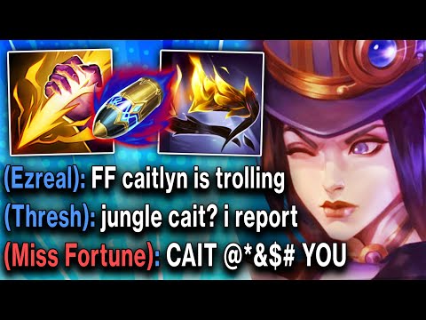My team flamed me for picking Sniper Caitlyn Jungle (AGAIN).. so I carried them all