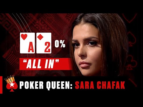 The MOST RECKLESS BLUFFER IN POKER🥰 Sara Chafak ♠️ Poker Queens ♠️ PokerStars