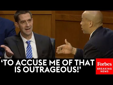JUST IN: Tom Cotton And Cory Booker Spar During Judiciary Hearing